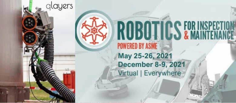 Qlayers' robotic coating technology showcased at the Robotics for Inspection & Maintenance Summit, powered by ASME