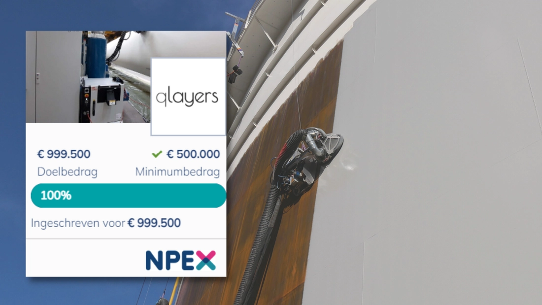 Qlayers secures €999,500 through NPEX bonds for sustainable coating robots